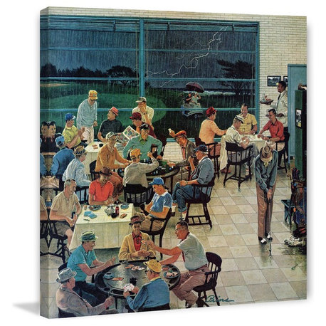 "Clubhouse on Rainy Day" Print on Canvas by Ben Kimberly Prins