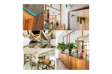 Inspiration for a large modern enclosed dining room remodel in Atlanta