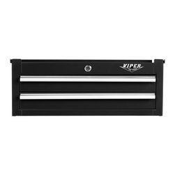 Viper Tool Storage - 26" 2 Drawer 18G Steel Intermediate Tool Chest - Garage And Tool Storage
