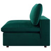 Sectional Sofa Set, Velvet, Green, Modern, Living Lounge Hotel Lobby Hospitality