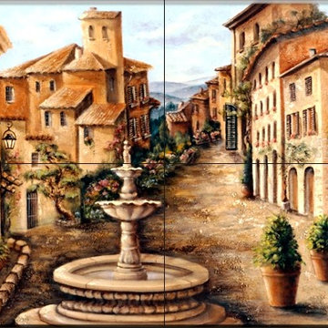 Rita Broughton - Kitchen Backsplash Tile Murals