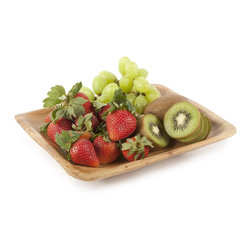 Fully Carved Square Shan Mu Platter - Serving Dishes And Platters