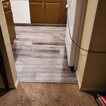 Water Damaged Apt Kitchen Floor Renovation