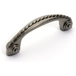 Dynasty Hardware - Super Saver P-3127 Rope Cabinet Pull, Antique Nickel - Projection: 1-1/2"