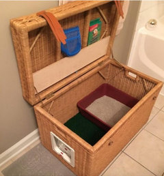 Idee Pour Cacher Une Litiere Pour Chat