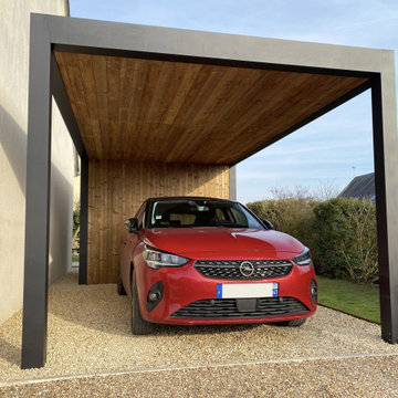 Carport en aluminium & Abri en bois