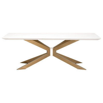 Essentials For Living District Industry Rectangle Dining Table - Ivory