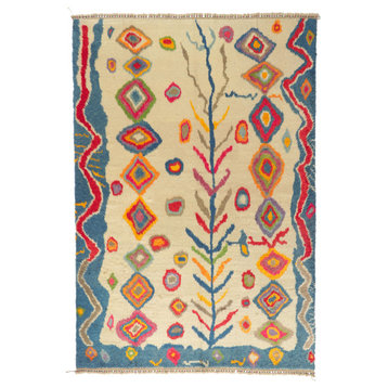 New Colorful Turkish Tulu Rug, 09'00 x 13'01