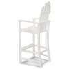 Trex Outdoor Furniture Cape Cod Adirondack Bar Chair, Classic White