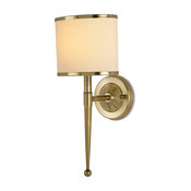 Primo Hollywood Regency Antique Brass Modern Wall Sconce