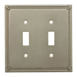 Cosmas - Cosmas Decorative Wall Plates/Outlet Cover, Satin Nickel, 44000 Series - Switch Plates And Outlet Covers