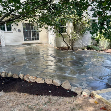 A Natural Flagstone Patio Transformation in Downingtown