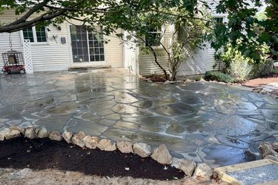 A Natural Flagstone Patio Transformation in Downingtown