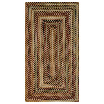 Capel Bangor Sandy Beige 0070_700 Braided Rugs - 24" X 8' Runner Concentric Rect