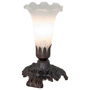 7 High White Pond Lily Accent Lamp