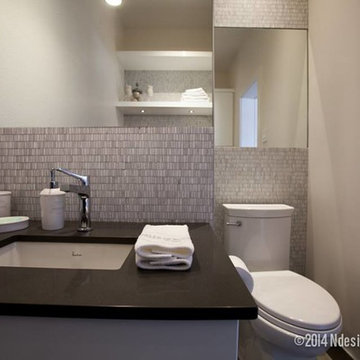 Small powder room & laundry room