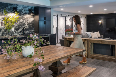 Inspiration for a transitional dining room remodel in DC Metro