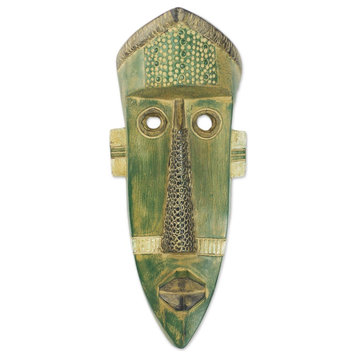 Green Giant African Wood Mask, Ghana