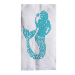 Coastal Assortment-Aqua Mermaid (FR) - Dish Towels