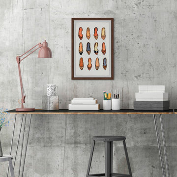 "Leopard Is Neutral 2" Framed Painting Print