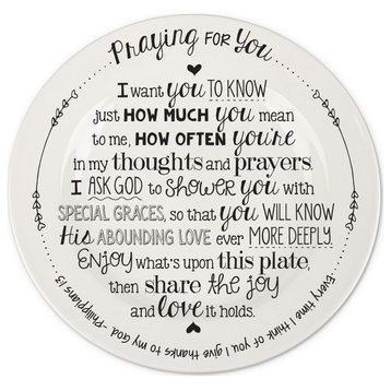Decorative Plate, Praying For You