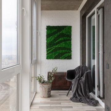 Квартира с зеленой стеной (реализация)