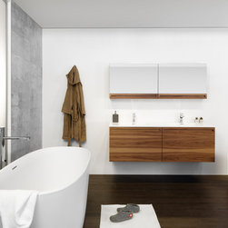 Element Raffin&eacute; Collection in Walnut Natural - Bathroom Vanities And Sink Consoles