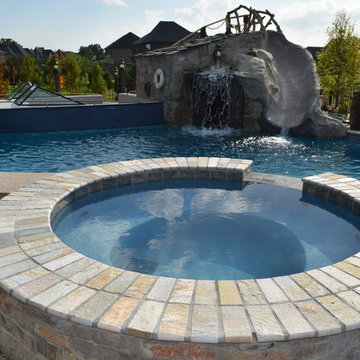 Backyard Boating Gunite Pool with ecoFinish KON