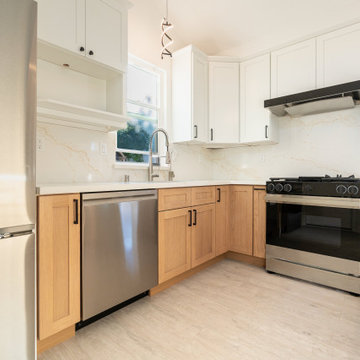 Bright Transitional Kitchen with Clean Lines and Warm Wood Contrast | Premium RT