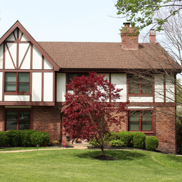 Tudor Style James Hardie Stucco | Ladue, MO