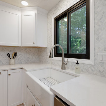 Shaker White Kitchen With Quartz