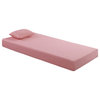 Lenora 7" Mattress Set, Pink, Full