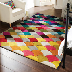 Spectrum Jive Multicoloured Rugs - Floor Rugs