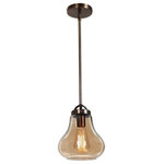 Access Lighting - Access Lighting 55545-DBRZ/AMB Flux, 1 Light Pendant - No. of Rods: 3  AFlux 1 Light Pendant Distressed Bronze Sm *UL Approved: YES Energy Star Qualified: n/a ADA Certified: n/a  *Number of Lights: 1-*Wattage:60w Incandescent bulb(s) *Bulb Included:No *Bulb Type:Incandescent *Finish Type:Distressed Bronze