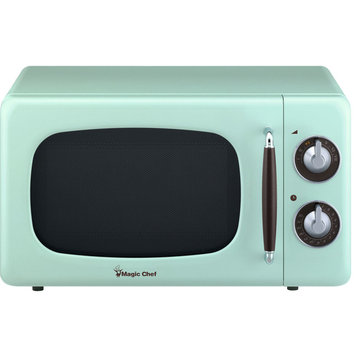 0.7-Cu. Ft. 700W Retro Countertop Microwave Oven, Mint Green