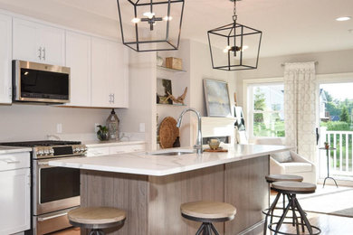 Kitchen - coastal kitchen idea in Boston