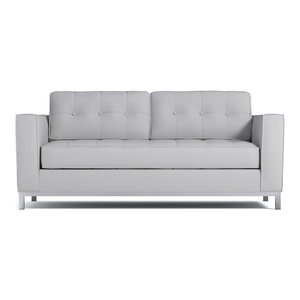 Briarwood Microfiber Sofa Fillmore Apartment Size Sofa Stone