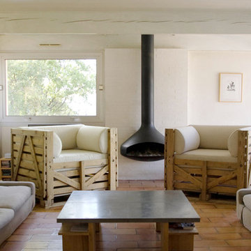 Contemporain Salle De Séjour