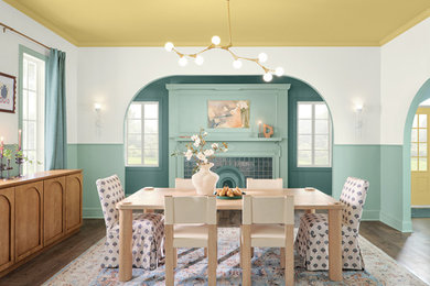 Inspiration for a contemporary dining room remodel in Miami
