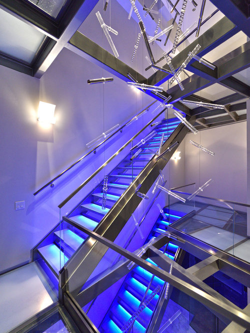 Photos et idées déco d'escaliers contemporains avec des ... Escalier Contemporain inspiration