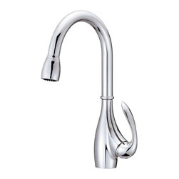 Danze Bellefleur&reg; Single Handle Pull-Down Kitchen Faucet - Kitchen Faucets