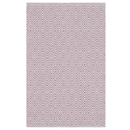 Safavieh Montauk Mtk515G Geometric Rug, Ivory/Purple, 2'6"x4'0" Runner