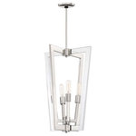 George Kovacs Lighting - George Kovacs Lighting P1430-613 Crystal Chrome - Four Light Pendant - The Crystal Chrome collection by George Kovacs is modern yet transitional, a glimpse into an elegant transitional contemporary style. Polished Nickel and Clear acrylic airy frames showcase exposed illumination, while reflecting a soft array of light. A wide range of styles for a multitude of applications.  Canopy Included: TRUE  Shade Included: TRUE  Canopy Diameter: 5 x 4.88Crystal Chrome Four Light Pendant Polished Nickel Clear Acrylic Glass *UL Approved: YES *Energy Star Qualified: n/a  *ADA Certified: n/a  *Number of Lights: Lamp: 4-*Wattage:60w T10 Medium Base bulb(s) *Bulb Included:No *Bulb Type:T10 Medium Base *Finish Type:Polished Nickel