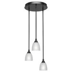 Toltec Lighting - Toltec Lighting 2143-MB-500 Empire - Three Light Mini Pendant - No. of Rods: 4Assembly Required: TRUE Canopy Included: TRUE