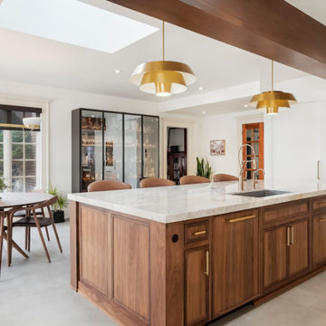 7th Ave Parkway - Modern White and Walnut Kitchen