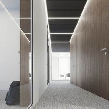 First-Floor Corridor in Airoptic Research & Technology Office, Wysogotowo