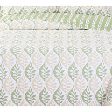 Gia Oversized Reversible Quilted Coverlet, Full/Queen