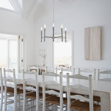 Elena 5-Light Chrome Chandelier