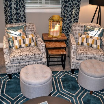 Jewel Toned Basement
