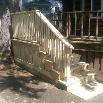 deck steps and landing repair
